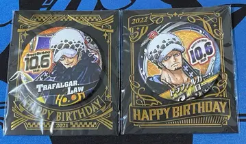 원피스 생일 캔뱃지 2021년 & 2022년 트라팔가 로