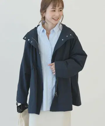 아메리칸 홀릭 발수 가공 마운틴 후드티 네이비 L