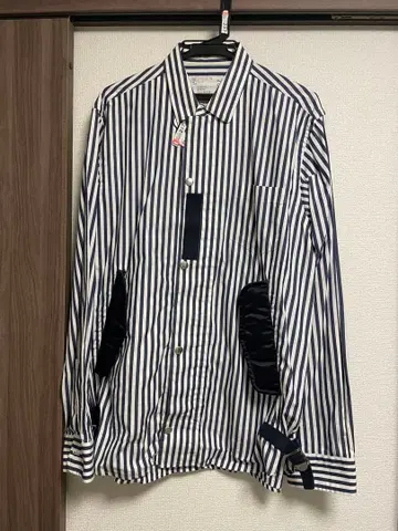 sacai 스트라이프 셔츠 자켓 ma-1