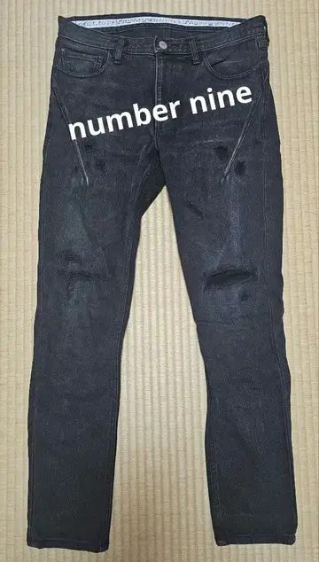 블랙 스키니 데님