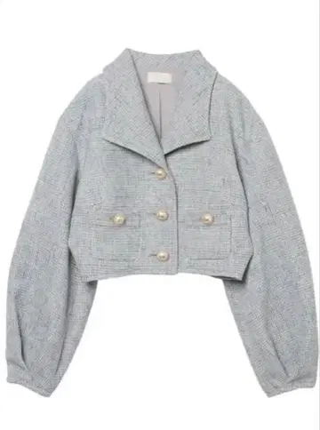 eimy istoire 심플 트위드 빈티지 라이크 자켓 (SAX