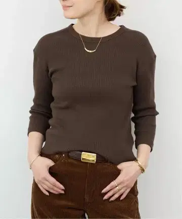 새상품 Deuxieme Classe Dignity T 셔츠 브라운 y