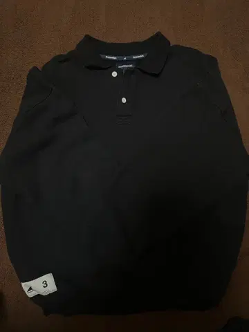 블랙 맨투맨 피케 셔츠 사이즈 3
