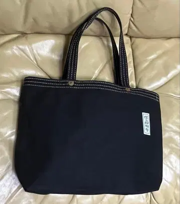 신잔로 캔버스 토트백 블랙