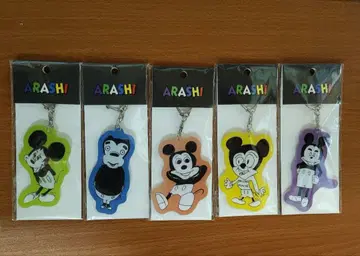 ARASHI 미키마우스 키링 5개 세트