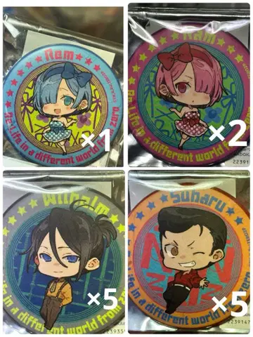 리제로 아메리칸 레트로 캔뱃지