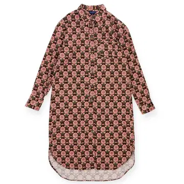 Hampstead 리버티 프린트 꽃무늬 코듀로이 롱 셔츠 겉옷