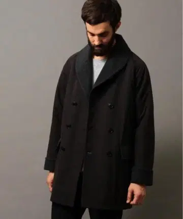 BEAUTY&YOUTH 더블 페이스 맥키노 코트 L 네이비