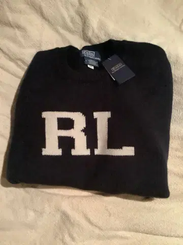 랄프 로렌 RL 로고 스웨터 미사용품
