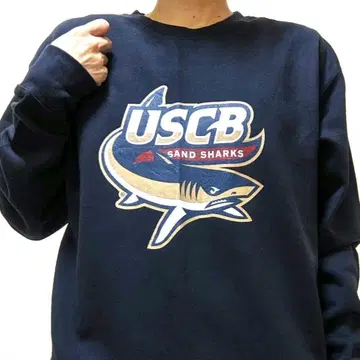 코튼 헤리티지 USCB 샌드 샤크 맨투맨 네이비 네이비 컬러 구제 의류