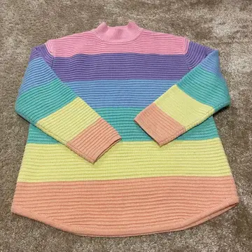 unif 니트 보더 컬러풀