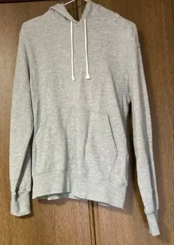 Champion 그레이 후드 부착 트레이닝복 M