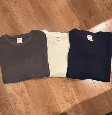 네이탈 디자인 론T 3종 WAFFLE WIDE LONG SLEEVE