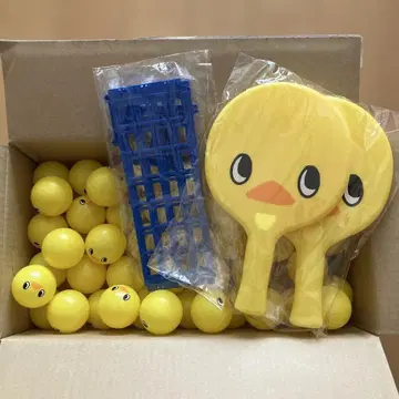 병아리 비밀의 깡통 탁구 세트 미사용 새상품 치킨라면 닛신식품