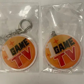 1GAME TV 아크릴 키링 2개 세트 CF-KY4