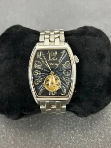 [ 작동품 ] SONNE 느 자동 와인딩 손목시계 뒷면 스켈레톤