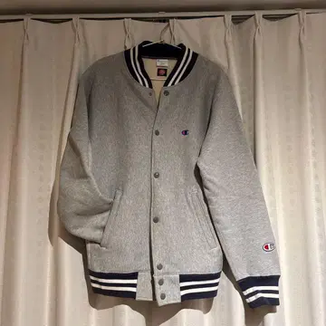 Champion Reverse Weave 바시티 자켓 L 사이즈 그레이