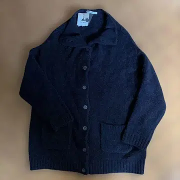 4 새상품, 미사용 니코 앤드 - 모헤어 혼방 가디건 네이비
