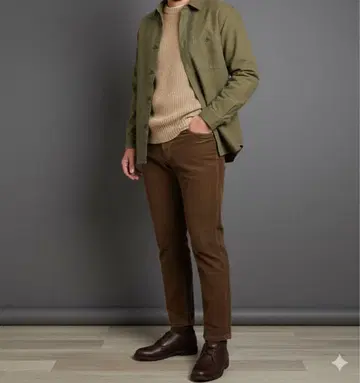 저널 스탠다드 코듀로이 팬츠 캐주얼 브라운 S