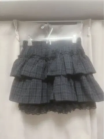 clear 프릴 미니 스커트