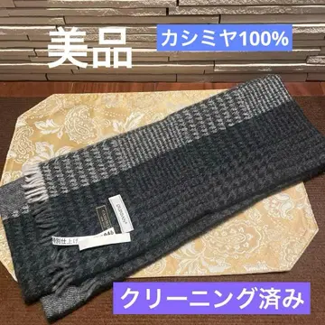 D'URBAN 캐시미어 100% 체크 머플러