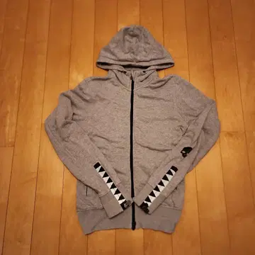 HYDROGEN 후드 부착 그레이 후드티