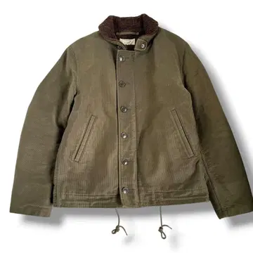 COOTIE 알파카 N-1 덱 자켓 밀리터리 백 로고 루드