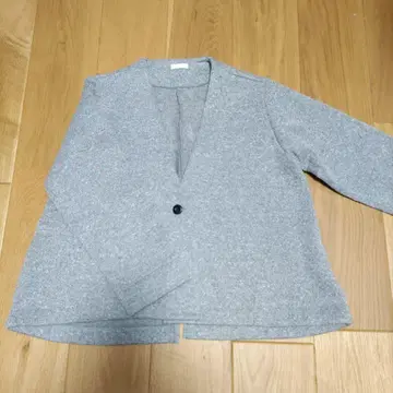 LUEUF 루프 노카라 자켓 그레이