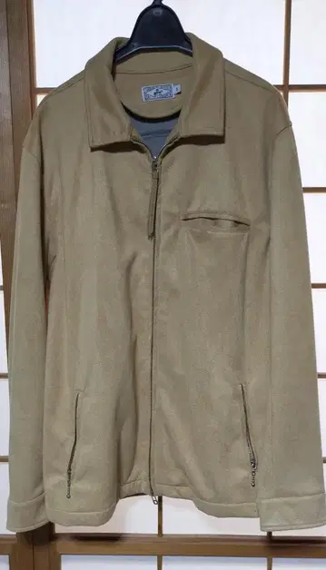 스웨이드 느낌 라이더 자켓 사이즈 L