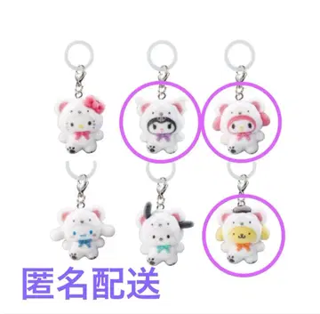 산리오 메지루시 액세서리 복슬복슬 스노우 쿠로미 폼폼푸딩 마이멜로디