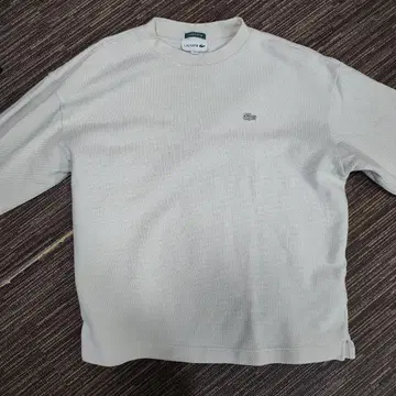 LACOSTE EXCLUSIVE EDITION 아이보리 긴팔 티셔츠