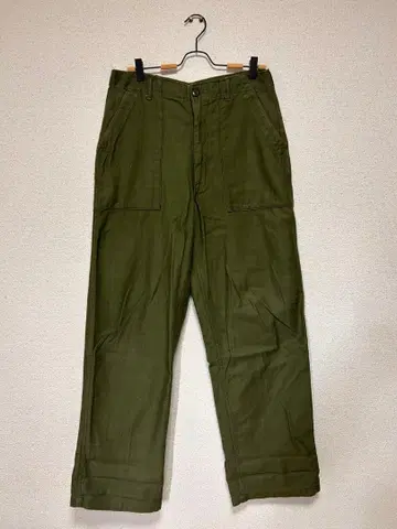 60's 미군 실물 OG-107 퍼티그 베이커 팬츠 W32