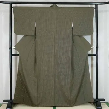 160cm L 사이즈 그린 악기 문양 순수 실크 부착 호몬기 a730