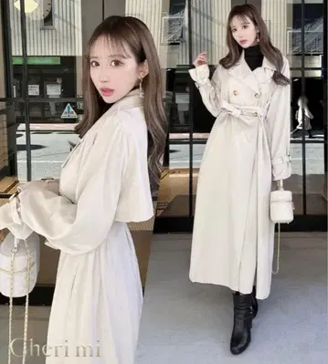 Cherimi 셰리미(F) 롱 트렌치코트/라이트 베이지