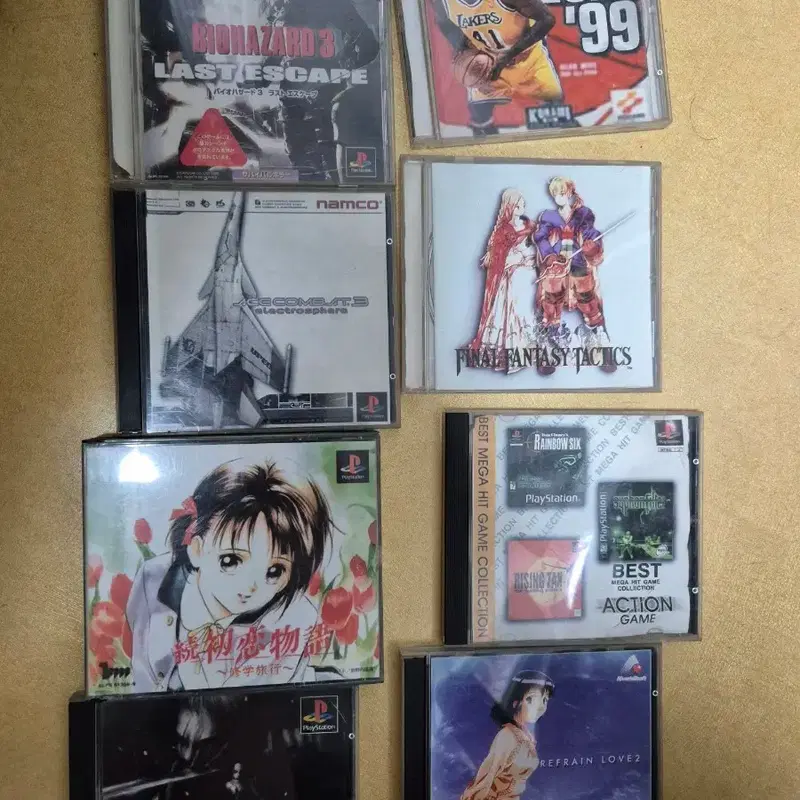 ps1 CD고전바이오에이스컴뱃파이널첫사랑레인사이폰라이징천주리플레인러브