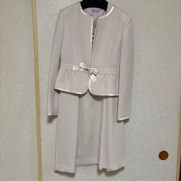 라이트 핑크 자켓 원피스 세트