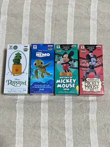 디즈니 피규어 세트 미키, 파스칼, 스쿼트
