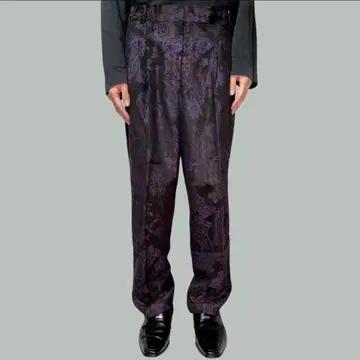 Paisley tapered slacks