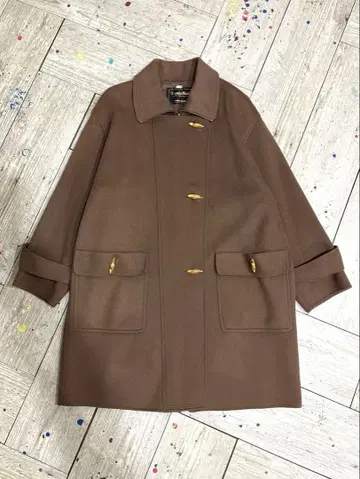 다크 브라운 구제 의류 코트 모 90%