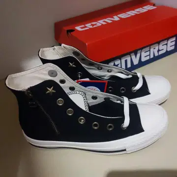 CONVERSE 지퍼 달린 하이컷 스니커즈 블랙