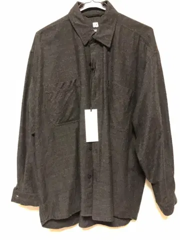 ETS 울 코튼 플란넬 셔츠 차콜