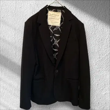 [ 새상품급 ] 안감 올 패턴 빈티지 자켓 블랙 남성용 테일러드 자켓