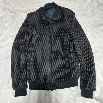 BASIC ZARA MAN 블랙 퀼팅 자켓 블루종 S