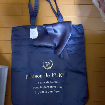 Maison de FLEUR 네이비 에코백