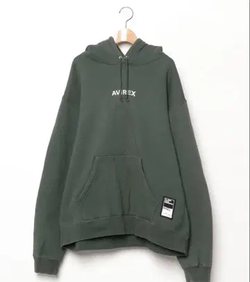 AVIREX 올리브 그린 후드티