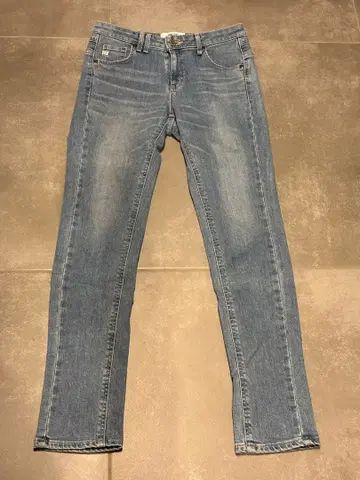 SOMETHING 스키니 데님 라이트 블루 27인치