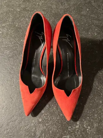 Giuseppe Zanotti 레드 하이힐 펌프스 36 1/2