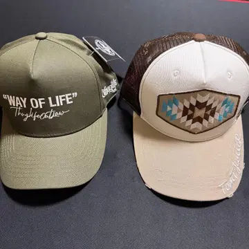 미사용 새상품 Thug Life & Tom Junior 캡 세트