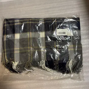 새상품 ODSD 머플러 한국 체크 네이비 odd studio