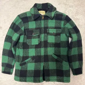 멜톤 울 버팔로 체크 자켓 MADE IN USA